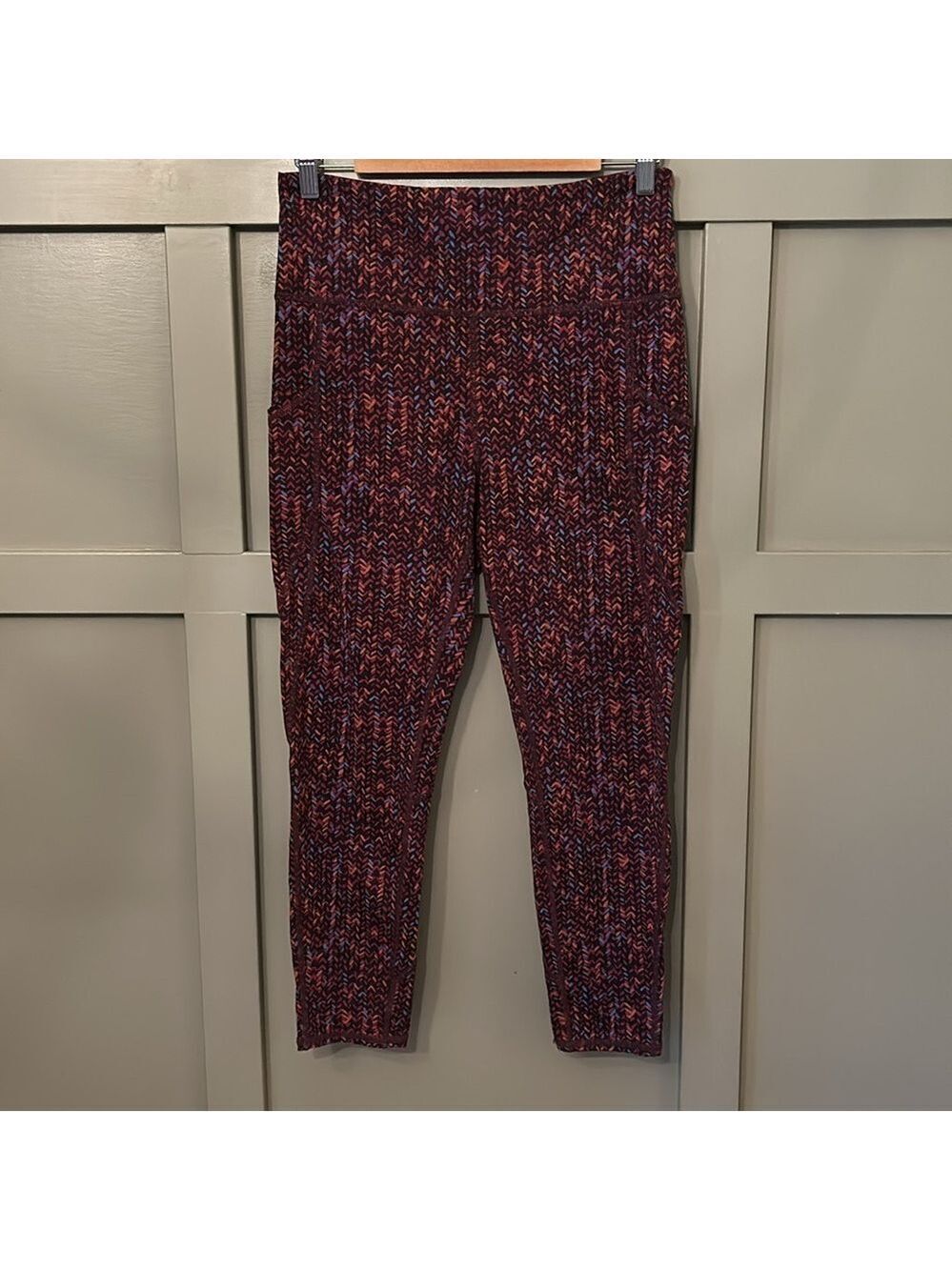 J. Jill Fit Performance High-Rise 7/8 Leggings Side Pockets Size Medium